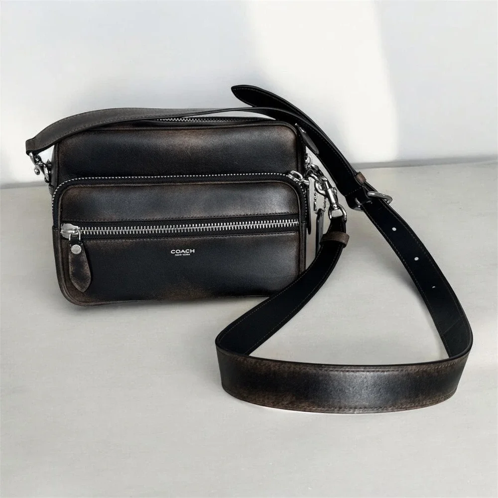 Coach Dakota Crossbody Bag Glovetanned Loved Leather Brown w/ box, NWT